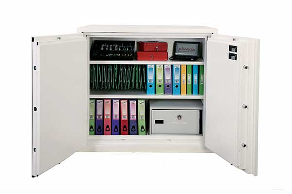 Phoenix Safe Co. Phoenix Sicherheitsschrank FIRE COMMANDER PRO FS1921K – Schlüsselschloss – 163 l – 60 Minuten Feuerschutz – Weiss