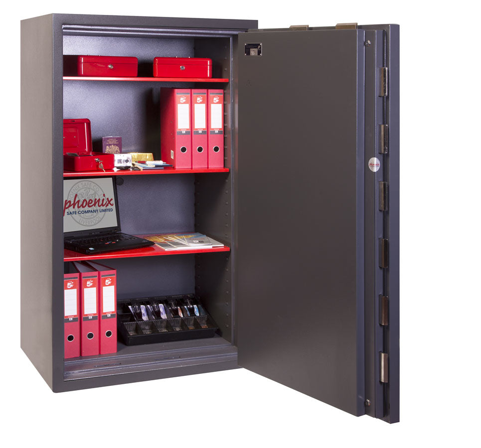 Phoenix Safe Co. Phoenix Wandtresor MERCURY HS2055K – Schlüsselschloss – 330 l – feuerfest – Wandmontage – Graphitgrau