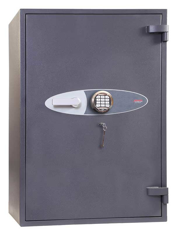 Phoenix Safe Co. Phoenix Wertschutzschrank HS9073E – Elektronik + Schlüssel – 218 l – Feuerschutz 30 min – Boden-/Wandmontage