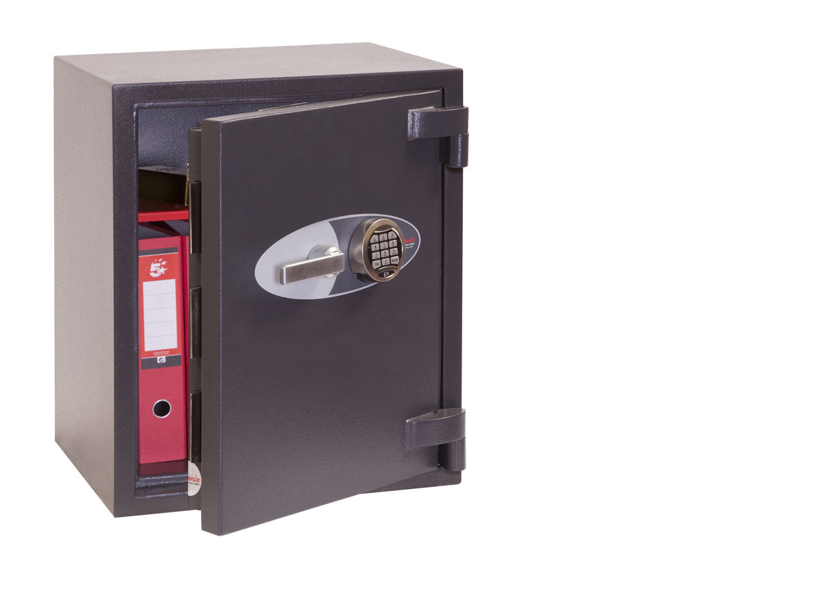 Phoenix Safe Co. Phoenix Tresor ELARA HS3552E – Schlüsselschloss – 69 l – Feuerfest – Boden-/Wandmontage – Graphitgrau