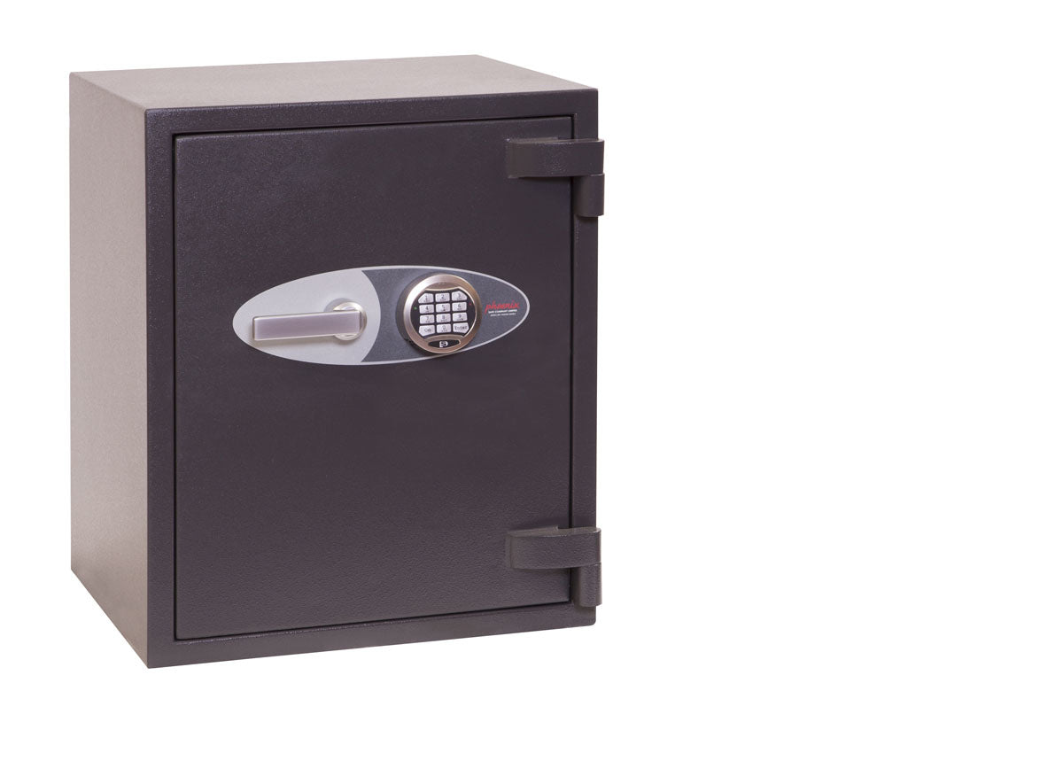 Phoenix Safe Co. Phoenix Wandtresor Mercury HS2052E – Elektronikschloss – 69 l – Feuerfest – Wandmontage – Graphitgrau