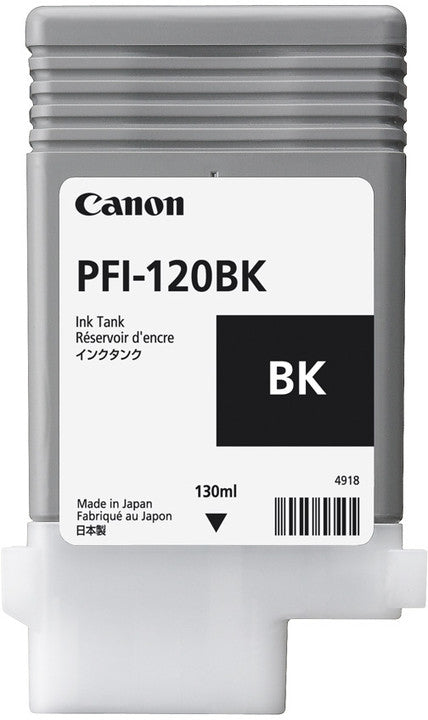 Canon Tintenpatrone PFI-120BK, Schwarz, 130 ml – für iPF TM 200/305