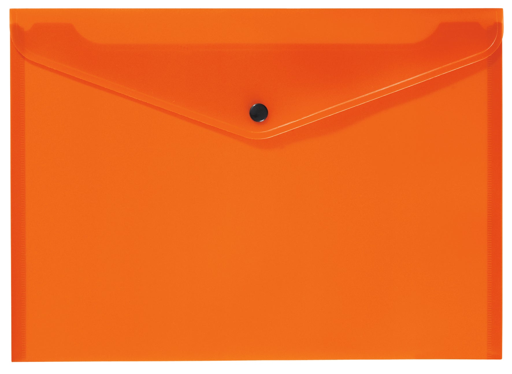 Kolma Sammelmappe für A4, Kunststoff, Orange, mit Druckknopfverschluss