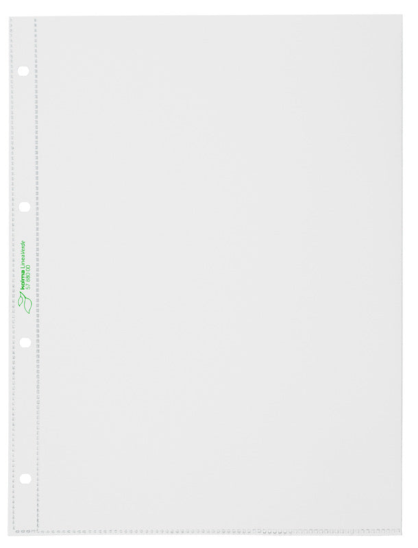 Kolma LineaVerde Sichtmappe A4 – transparent, Kunststoff, blendfrei, 90 µm, 100er-Pack