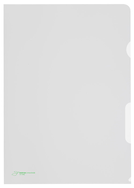 Kolma Sichtmappe A4 – transparent, Kunststoff, matt, 110 µm, 10er-Pack