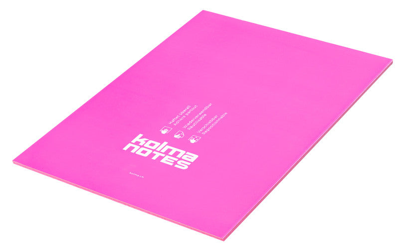 Kolma Haftnotizen – 210×297 mm – Neonpink, 50 Blatt, elektrostatisch, Kunststoff, recyclingfähig