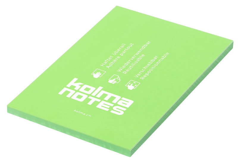 Kolma Haftnotizen – 105×148 mm – Neongrün, 100 Blatt