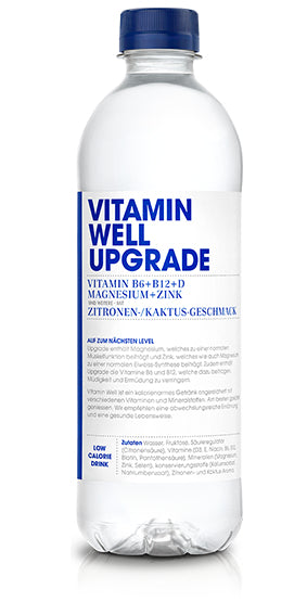 Vitamin Well Vitaminwasser Upgrade, Zitrone & Kaktus – 12 × 5 dl