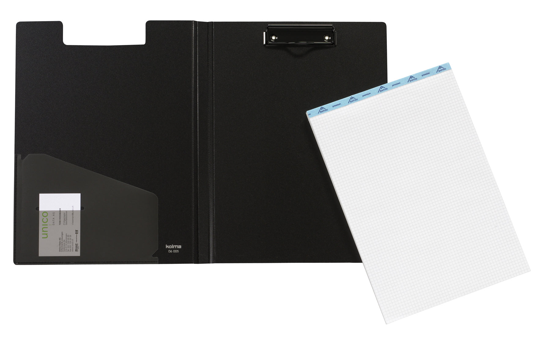 Kolma Restless Klemmbrettmappe A4 – Polypropylen (PP), schwarz