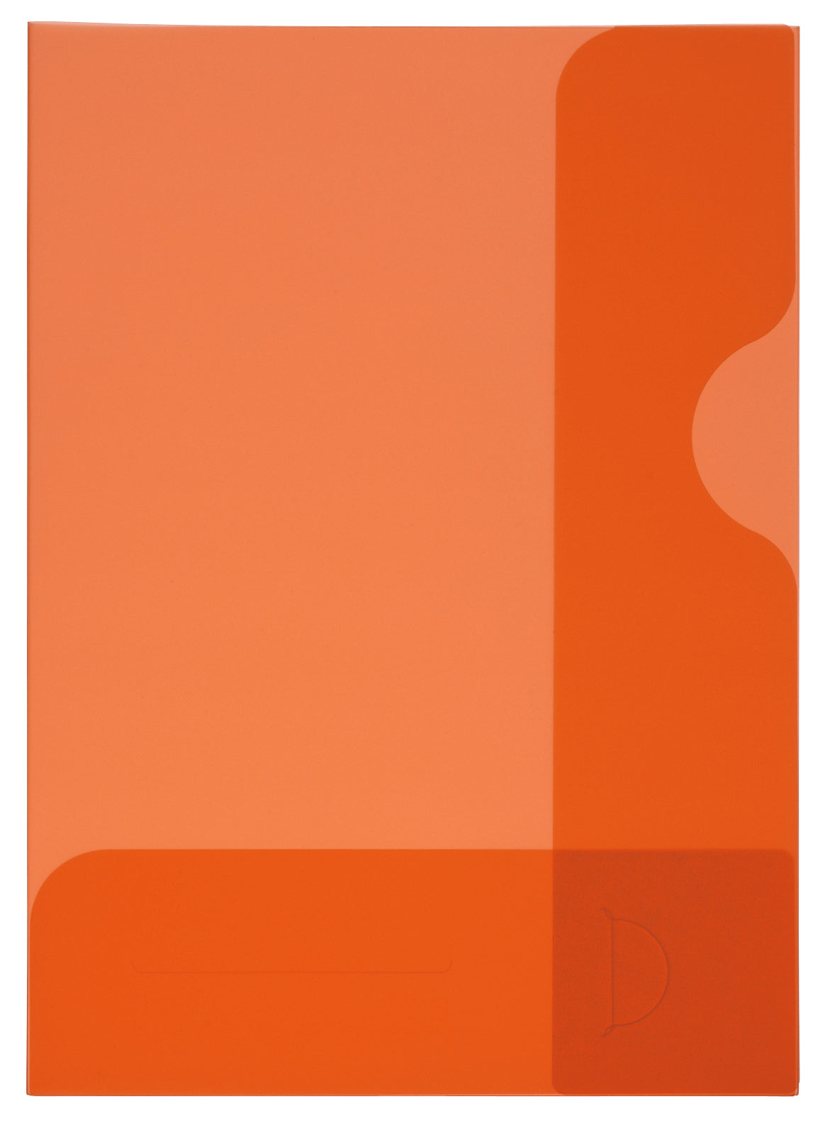 Kolma Konferenzmappe – A4, Visitenkartenfach, Kunststoff, Orange
