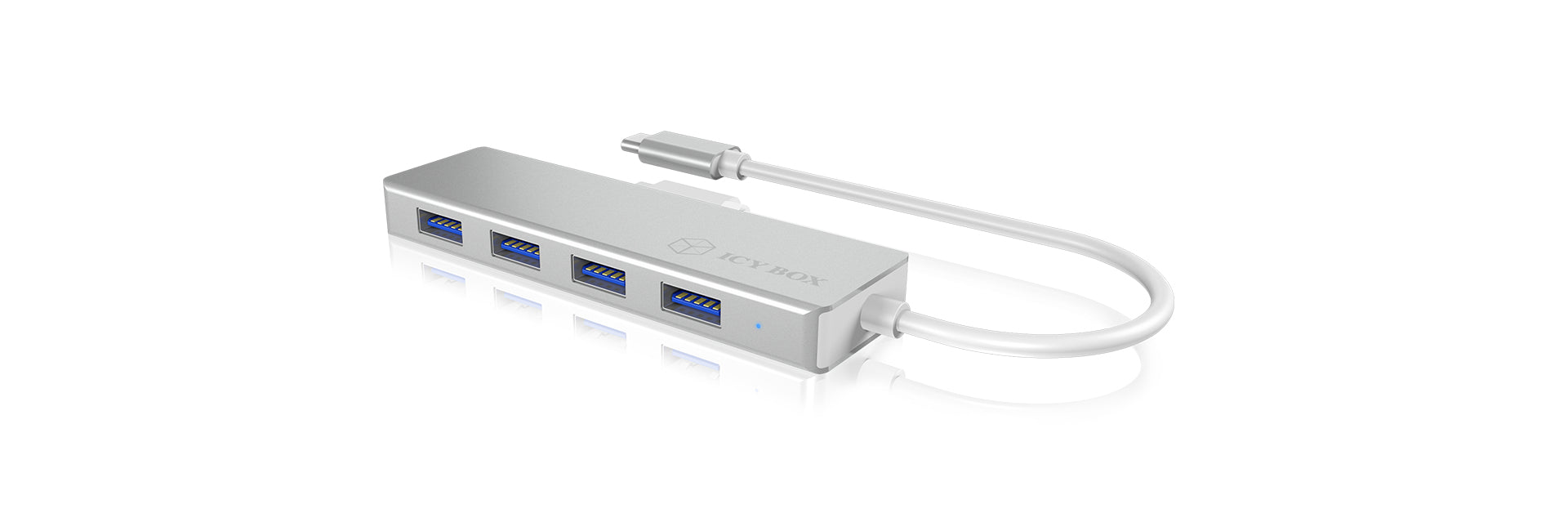 ICY BOX IB-HUB142 USB-Hub – USB-C, 4× USB-A, für Windows/Mac