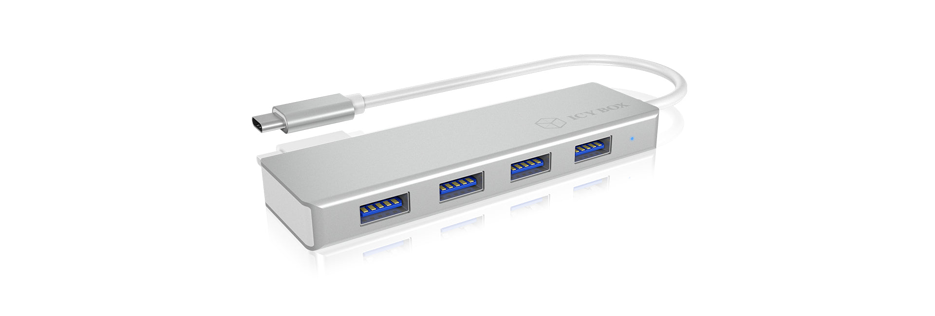 ICY BOX IB-HUB142 USB-Hub – USB-C, 4× USB-A, für Windows/Mac