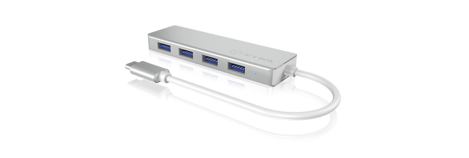 ICY BOX IB-HUB142 USB-Hub – USB-C, 4× USB-A, für Windows/Mac