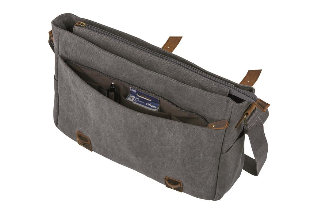 Dörr Amsterdam M Fotobag – Messengerhülle, 360 × 220 × 80 mm – Hellgrau