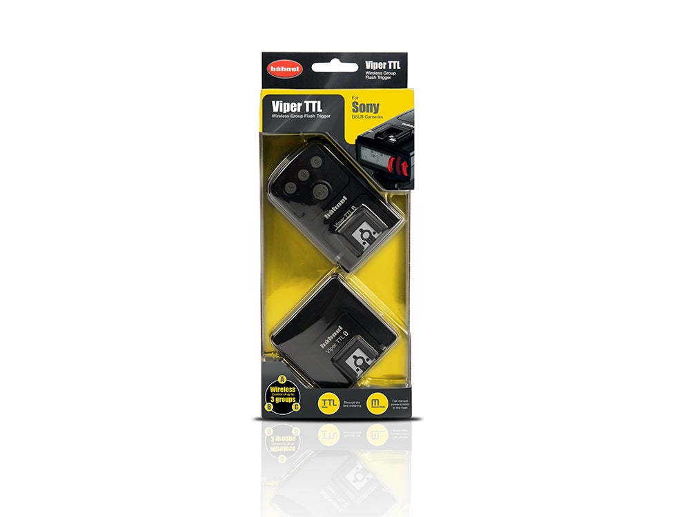 Hahnel Viper TTL Wireless-Fernauslöser – für Sony – 100 m Reichweite, TTL, 3 Gruppen, Display, USB-Firmware