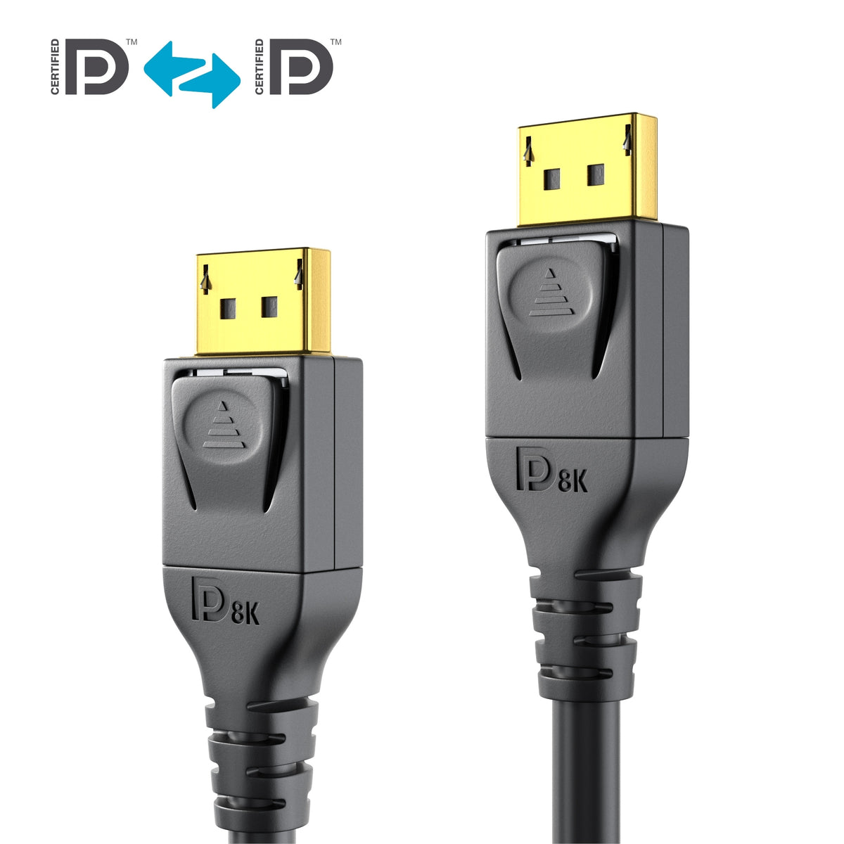PureLink DisplayPort-Kabel – 4 m, DP 1.4, 8K, Schwarz
