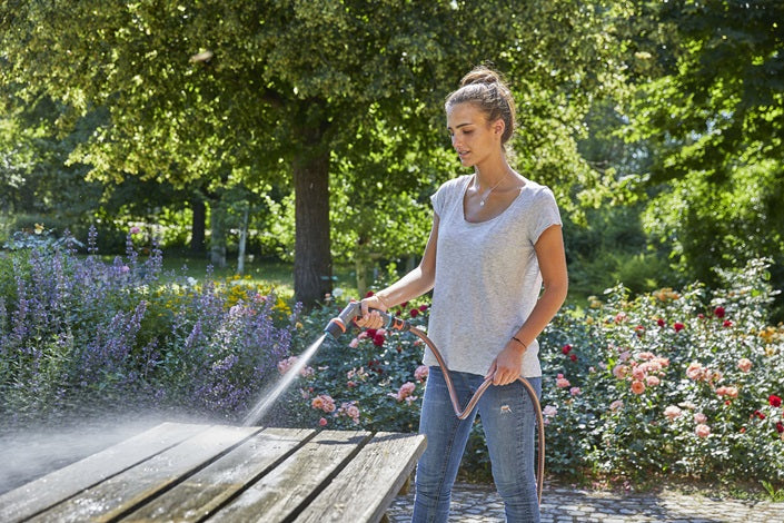 Gardena Wassersprühpistole Comfort Cleaning Düse EcoPulse 18304-20 – schwarz, grau, orange – 1 Stk.