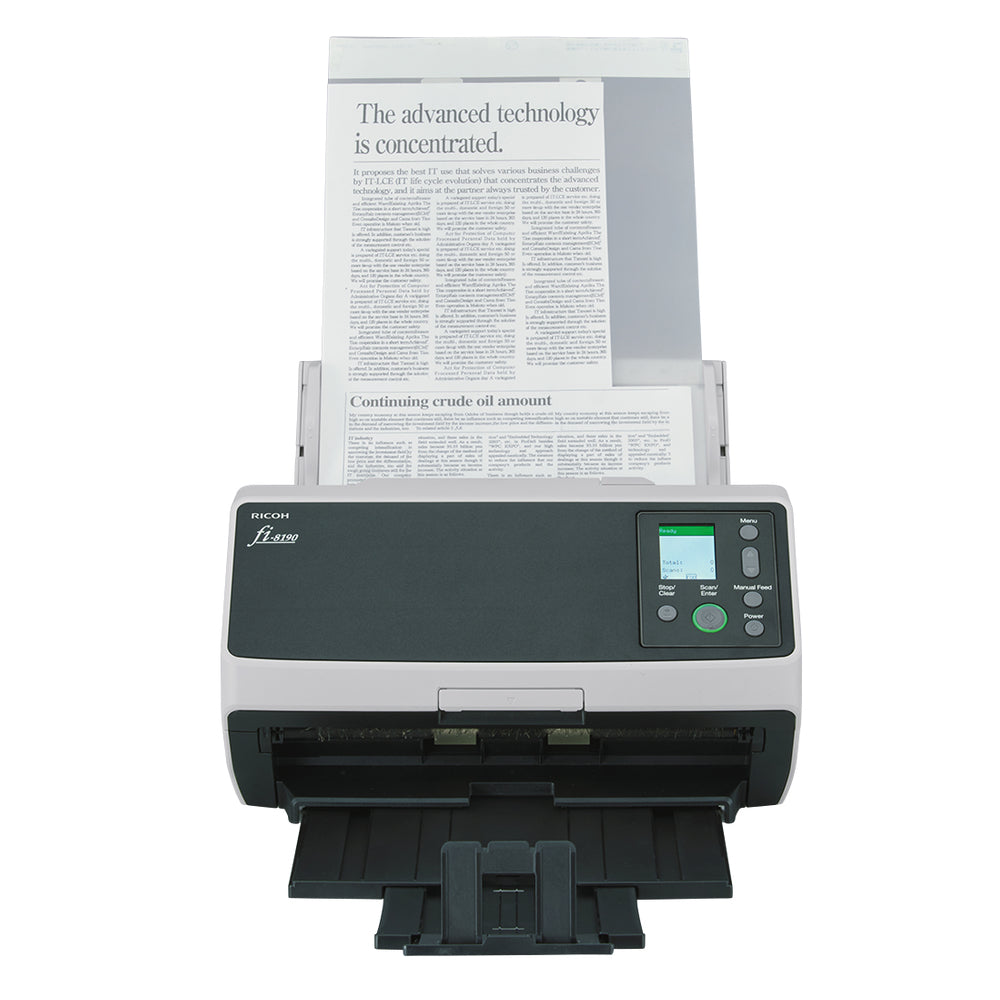 Ricoh fi-8190 – A4, 600 × 600 dpi, ADF + Scanner mit manueller Zuführung