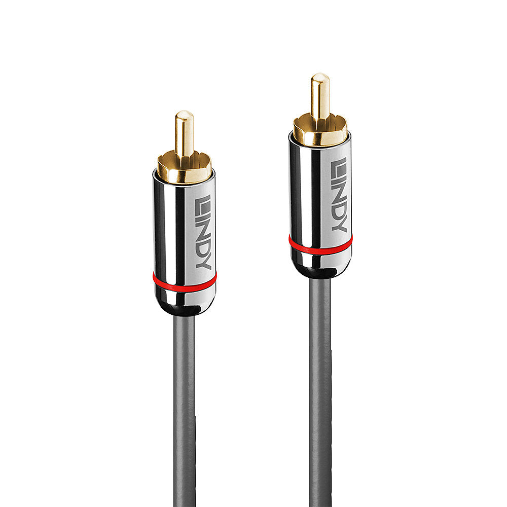 Lindy Audiokabel RCA (Stecker) auf RCA (Stecker) – 1 m, S/PDIF, Anthrazit