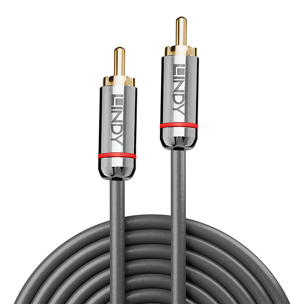 Lindy Audiokabel RCA (Stecker) auf RCA (Stecker) – 3 m, S/PDIF, Anthrazit