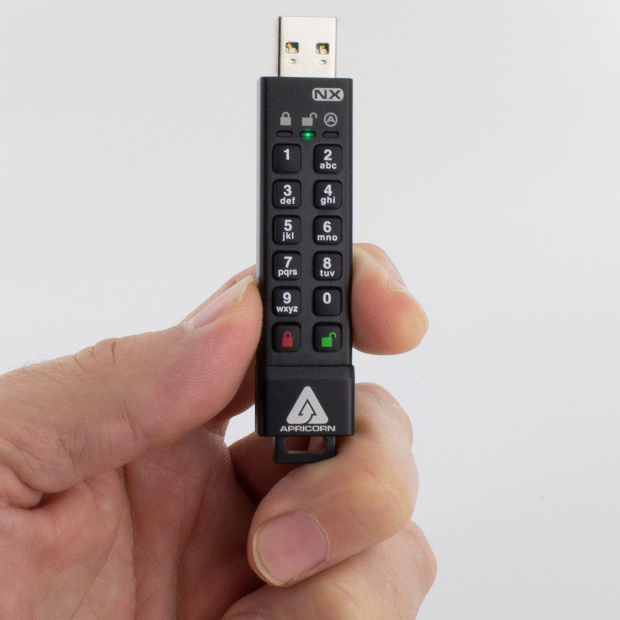 Apricorn Aegis Secure Key 3Nx – 4 GB, USB Typ-A 3.2 Gen 1, Hardwareverschlüsselt, PIN-gesichert, IP67