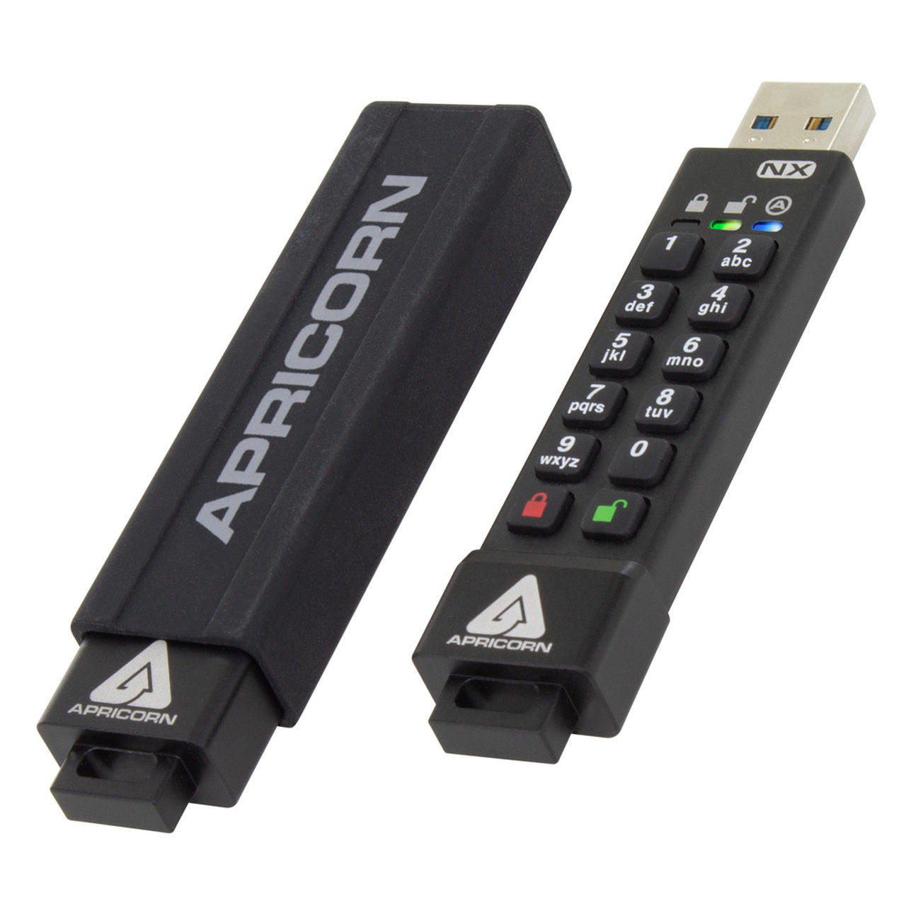 Apricorn Aegis Secure Key 3Nx – USB Typ-A (USB 3.2 Gen 1), IP67, Hardwareverschlüsselung, PIN-geschützt