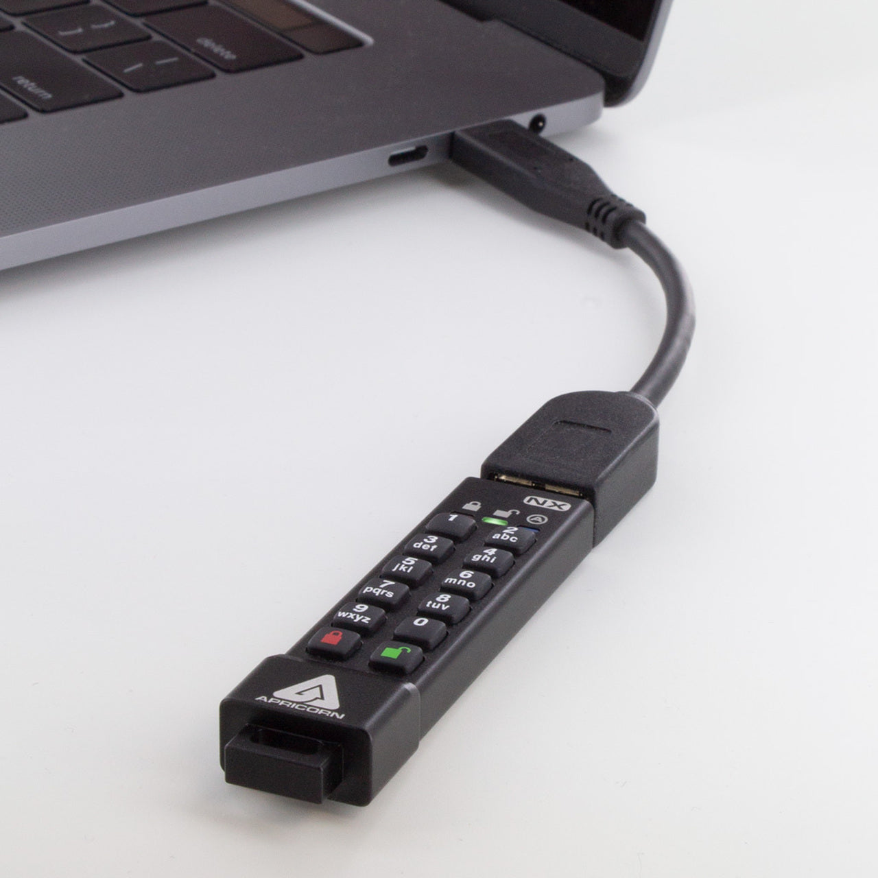 Apricorn Aegis Secure Key 3Nx – USB Typ-A (USB 3.2 Gen 1), IP67, Hardwareverschlüsselung, PIN-geschützt