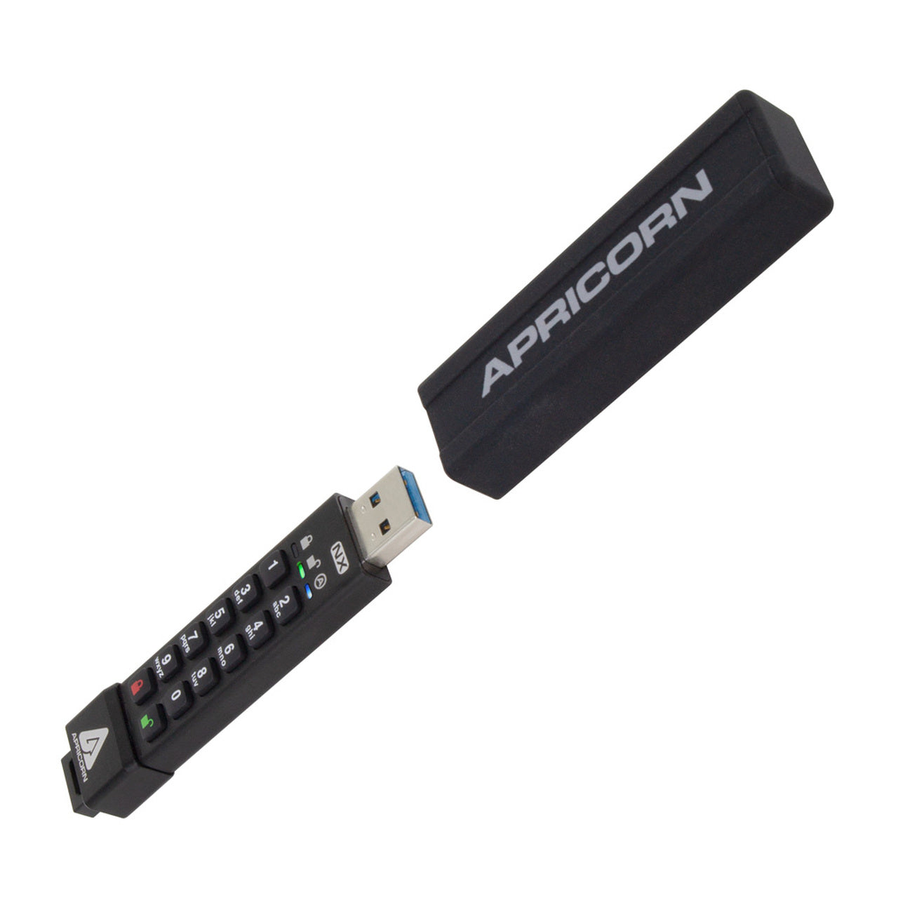 Apricorn Aegis Secure Key 3Nx – 4 GB, USB Typ-A 3.2 Gen 1, Hardwareverschlüsselt, PIN-gesichert, IP67