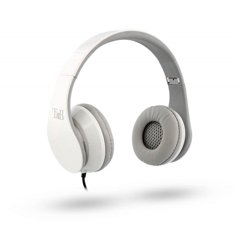 T'nB Stream On-Ear Kopfhörer – Kabel, 3,5 mm Klinke, Weiss