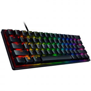 Razer Huntsman Mini – Gaming-Tastatur 60% – Mechanisch – Kabelgebunden (USB) – QWERTZ (DE) – RGB – Schwarz
