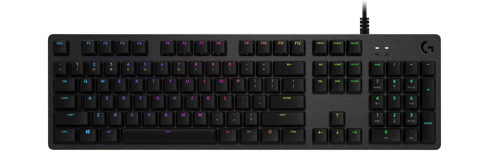 Logitech G G512 Carbon – Gaming-Tastatur – mechanisch – USB – QWERTY (UK-INT) – RGB – Graphit