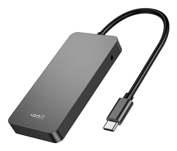 ONIT F01262 USB-Hub – 4× USB-C, 10 Gbit/s, für Windows/Mac/ChromeOS