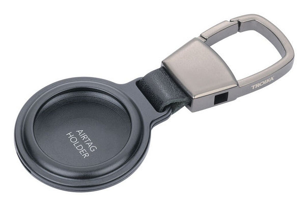 TROIKA AirTag-Hülle für AirTag – Aluminium, Schwarz, 6er-Pack