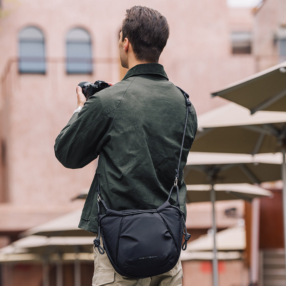 PGYTECH OneGo Rope Strap Bag Kameratasche – Innenmaße 300 × 230 × 90 mm – für Kamera + 70–200 mm, DJI Mini – L