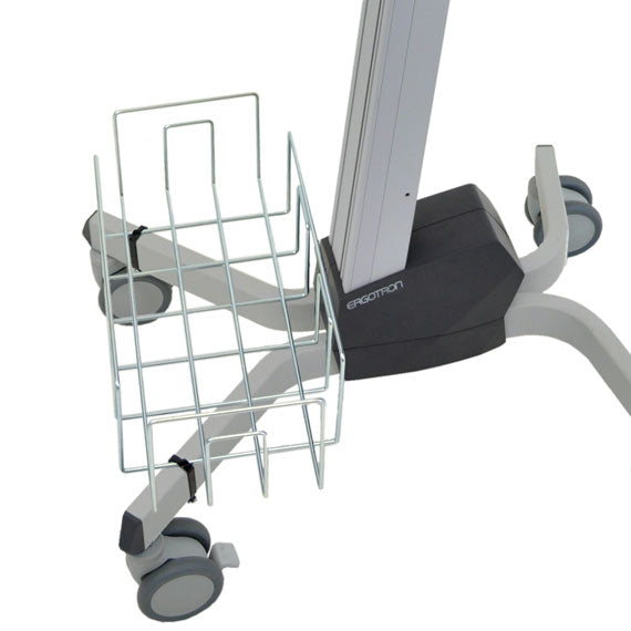 Ergotron NF Cart Aufbewahrungskorb – Metall – Silber – 477 × 151 × 245 mm – Tragkraft 6,8 kg