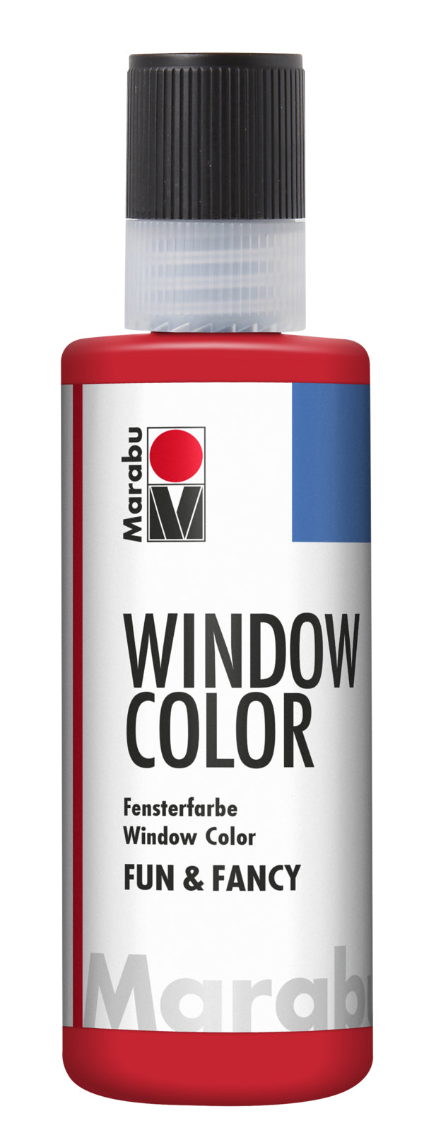 Marabu Fun & Fancy – Fenstermalfarbe – Kirschrot, 80 ml, für Glas & Porzellan