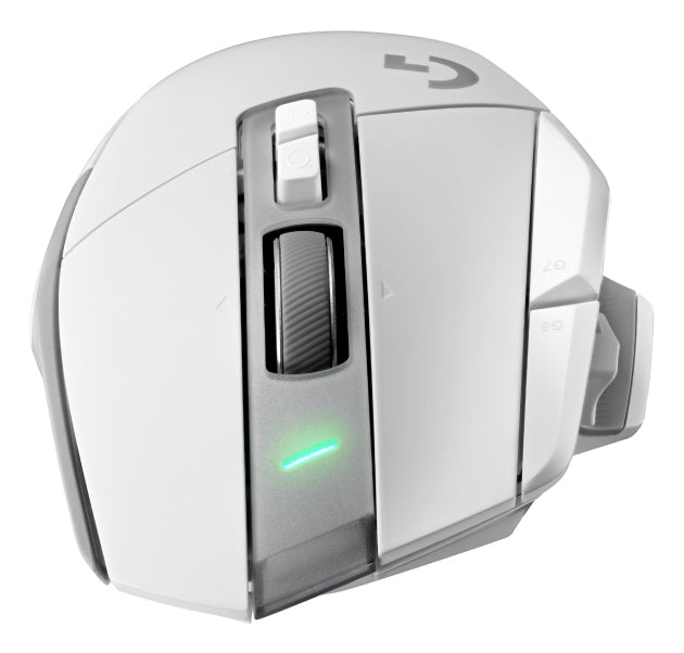 Logitech G G502 X PLUS – Gaming-Maus – Kabellos (2,4 GHz), 25600 DPI, RGB-Beleuchtung, rechts, Weiss