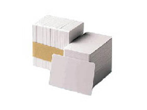 Zebra Plastikkarten (PVC) – 0,76 mm – weiss – ohne Magnetstreifen – 500 Karten