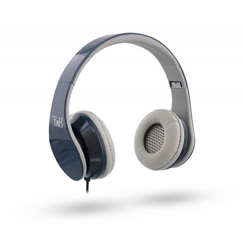 T'nB Stream On-Ear Kopfhörer – Kabel, 3,5 mm Klinke, Dunkelblau