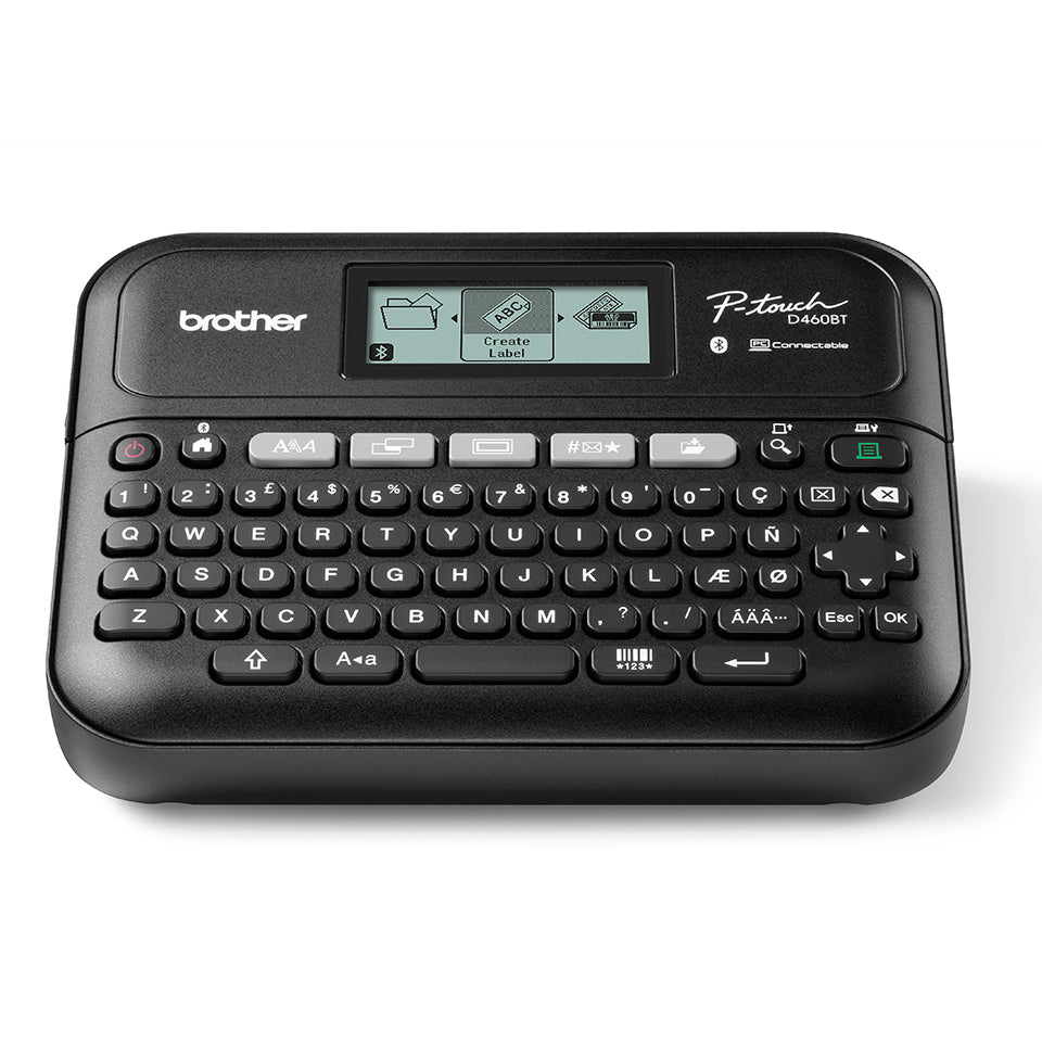 Brother P-touch PT-D460BTVP – Beschriftungsgerät, für TZe-Bänder bis 15,8 mm, USB, Bluetooth, Auto-Cutter