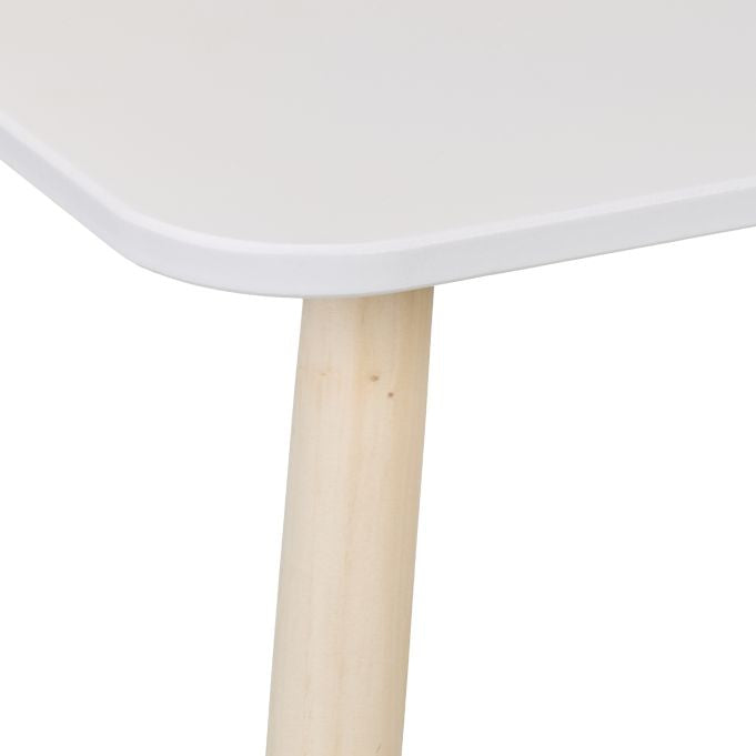 Relaxdays 3-teiliges Bistro-Set mit 2 Stühlen – MDF, Holz – Tisch 60 × 60 × 45 cm – für den Innenbereich