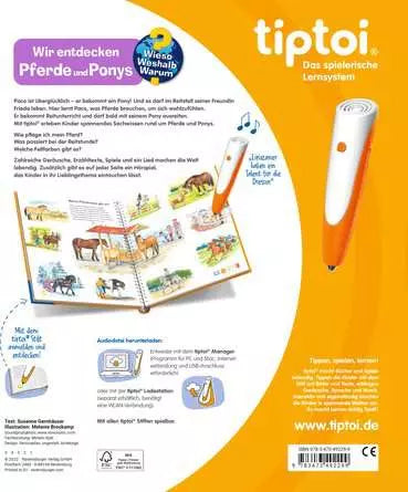 Ravensburger Lernbuch – Wir entdecken: Pferde und Ponys, Hardcover, 16 Seiten, Deutsch, ab 4 Jahren