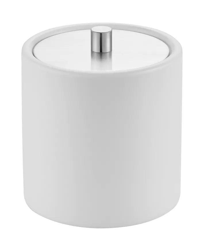 Diaqua Aufbewahrungsbox Zylo – Keramik/Metall, Ø10,7×12 cm, Weiss