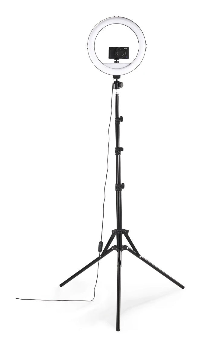 Hama SpotLight Steady 120 III Streaming-Licht – 1020 lm, 3000–6500 K – 1/4" Gewinde – USB