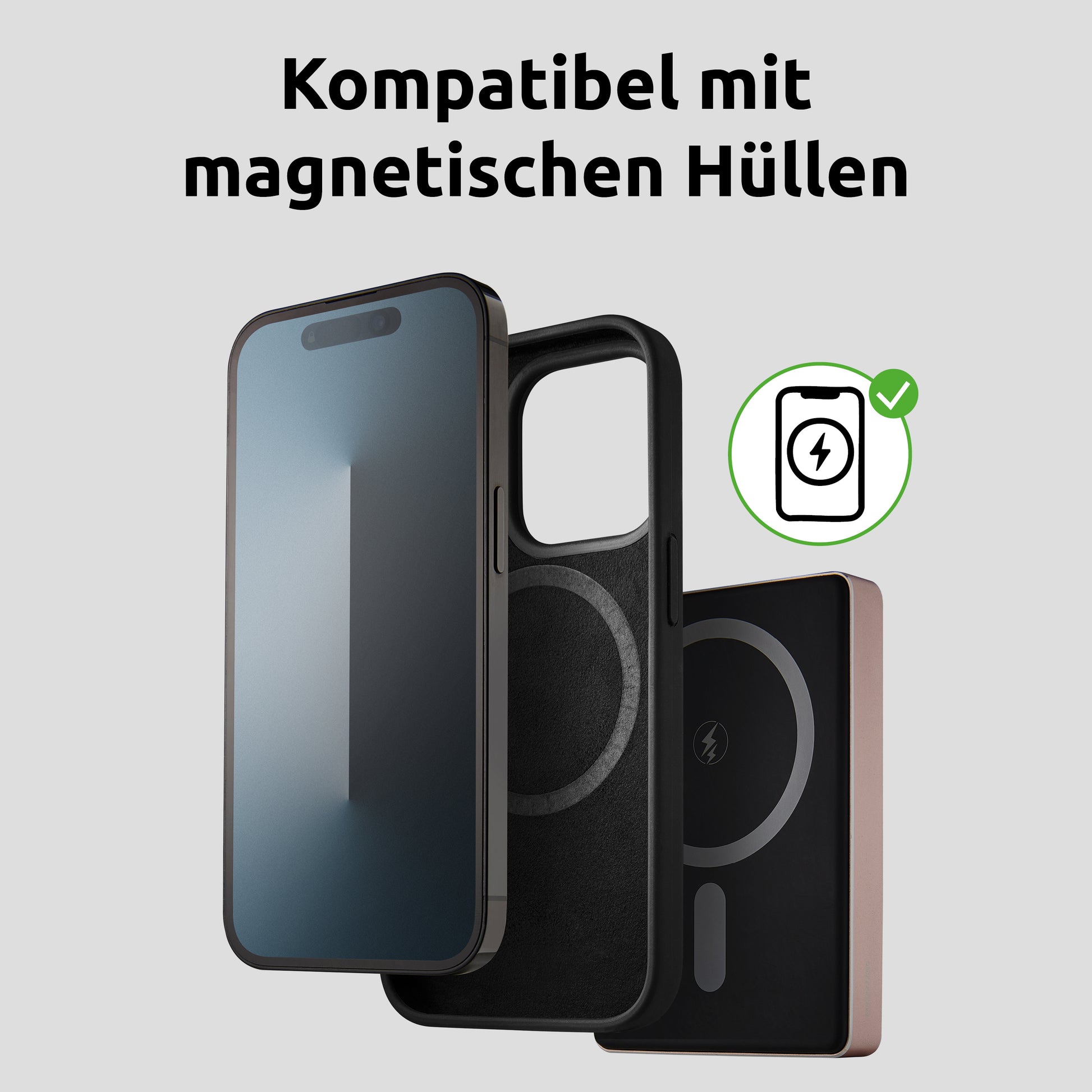 Intenso MagSafe Powerbank 10000 mAh, PD 20 W, für iPhone (MagSafe), Rosé