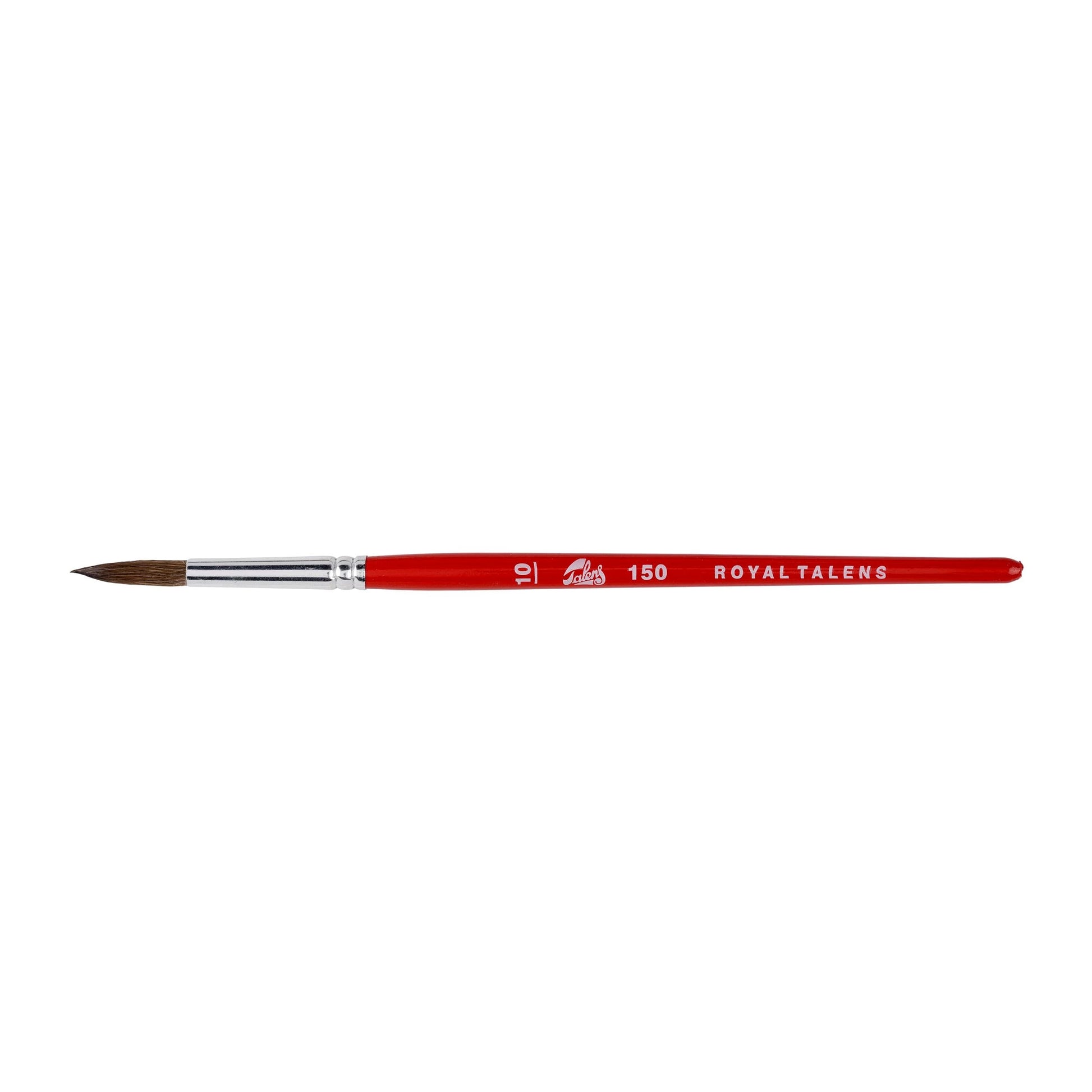 Talens Aquarellpinsel – Braun, Holz, Länge 207 mm, Grösse 10, Rund, Aluminiumzwinge, FSC-zertifiziert