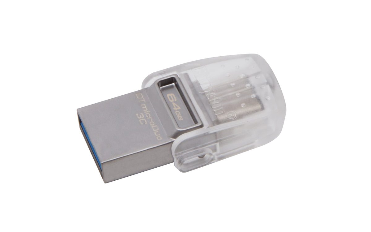 Kingston Technology Kingston DataTraveler microDuo 3C – 64 GB – USB Type-A/Type-C, USB 3.2 Gen 1, 100 MB/s Lesen