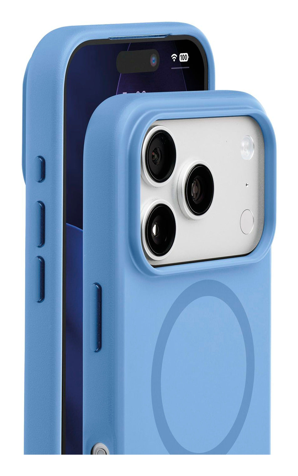 Cellularline Aura Mag Backcover – für Apple iPhone 18 Pro Max, MagSafe, Metall, Blau