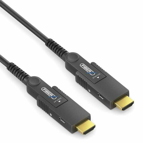 FiberX Micro-HDMI auf HDMI Kabel HDMI 2.0 4K 60 Hz – 25 m – AOC