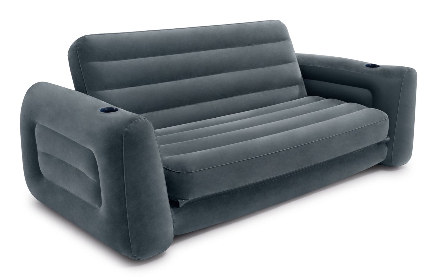 Intex Beistelltisch Ausziehsofa – 231 × 203 × 66 cm – PVC – Anthrazit